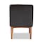 Baxton Studio Daymond Mid-Century Modern Dark Brown Faux Leather and Walnut Brown Finished Wood Dining Chair 186-11350-Zoro - alternate 7